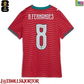 Portugal Bruno Fernandes #8 Hemmatröja Dam VM 2026 Kortärmad
